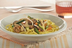 Receta de Noodles con Pavo